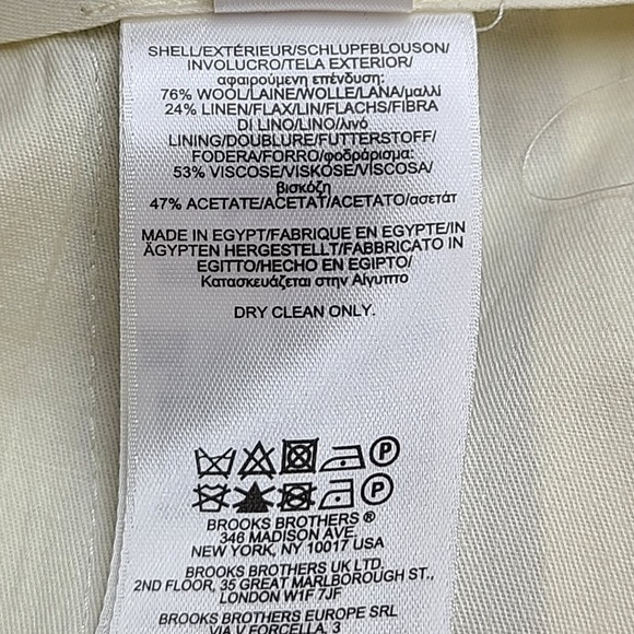 Brooks Brothers Regent Fit Mens Plaid Dress Pants Wool Blend Gray Size 40x32 - Picture 6 of 9